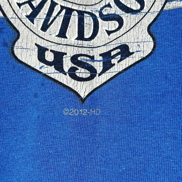 Harley Davidson T-Shirt Size 3XL Blue New Hampshire Motorcycles Short Sleeve Tee - Picture 10 of 12